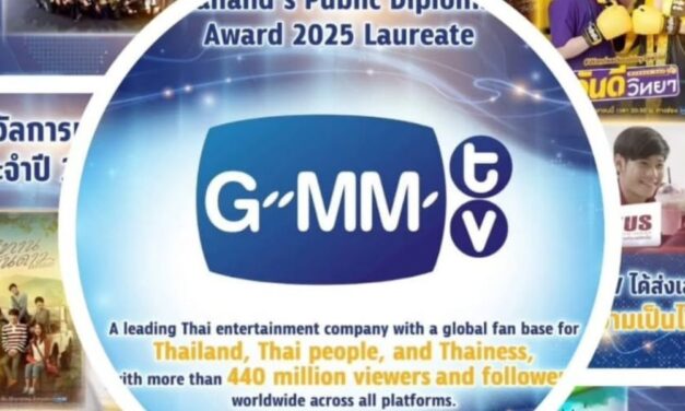 Selamat! GMMTV Memperoleh Penghargaan ‘Thailand’s Public Diplomacy Award 2025’ dari Kementerian Luar Negeri dan Yayasan Thailand